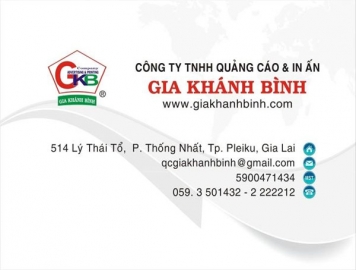 Công Ty TNHH Quảng Cáo & In Ấn Gia Khánh Bình